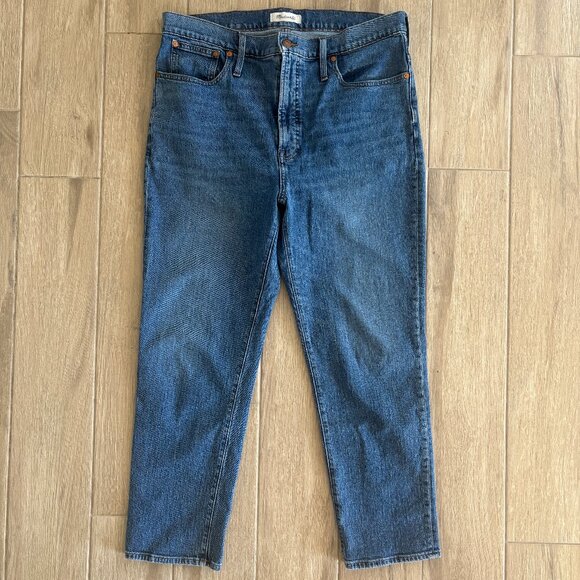 Madewell Perfect Vintage Jeans Women's 33 Blue Denim Stretch 90s Mom - Picture 2 of 12